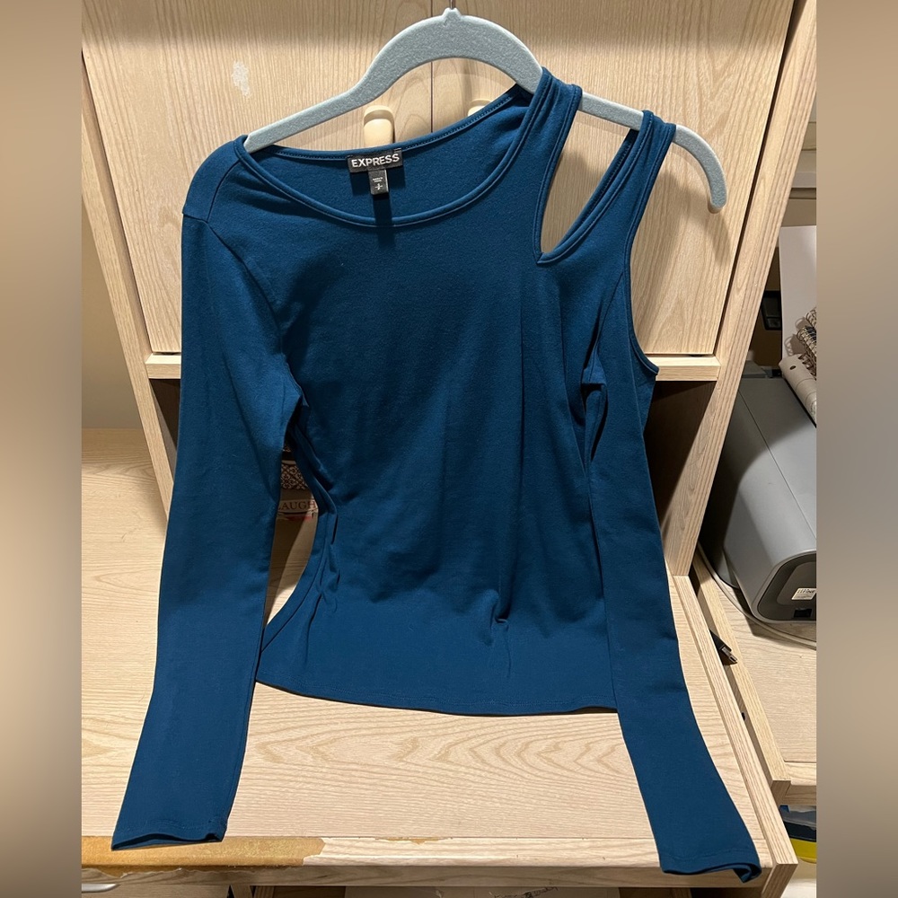 Express Teal Long Sleeve Top